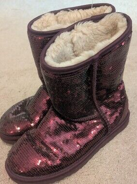 UGG Sparkle Sequin Boots Size 7